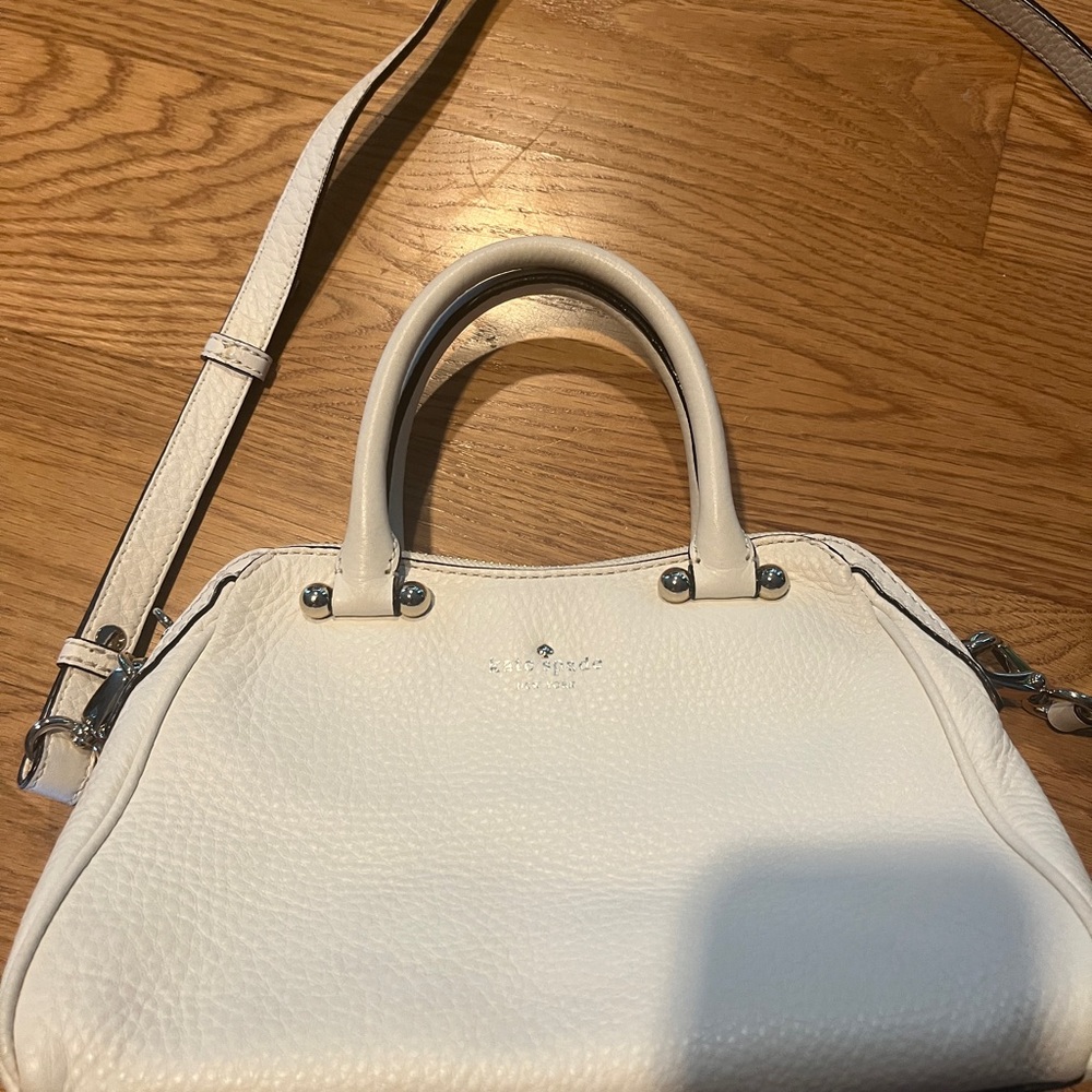 Kate Spade Cream White Crossbody Satchel Bag